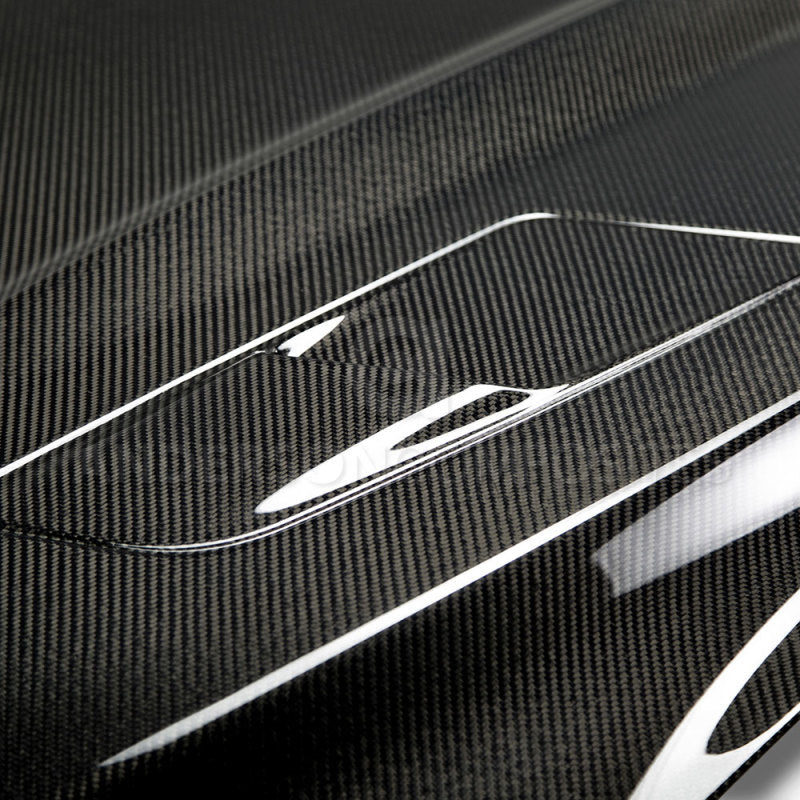 Anderson Composites 2015-2017 Ford Mustang Double Sided Carbon Fiber Type-OE Style Hood-thumbmail-2