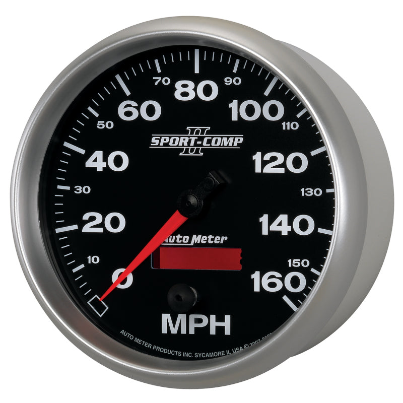 Autometer Sport-Comp II 5 inch 0-160MPH Electronic Programmable Speedometer-thumbmail-2