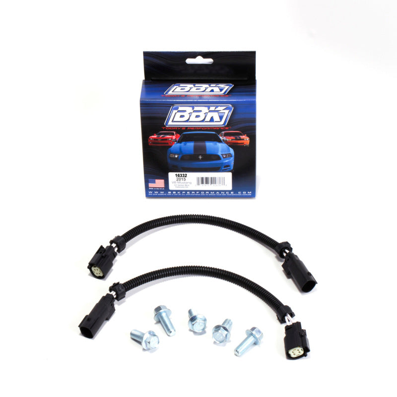 BBK 2015 Mustang GT V6 6-Pin Front O2 Sensor Wire Harness Extensions 12 (pair) And Bolt Kit-thumbmail-1