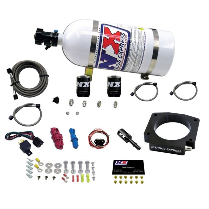 Nitrous Express 15-17 Ford Mustang GT350 5.2L Nitrous Plate Kit w/10lb Bottle-thumbmail-1