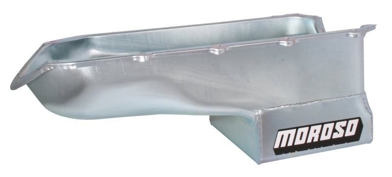 Moroso Pontiac V-8 (301-455) Deep Wet Sump 7qt 8.5in Steel Oil Pan-thumbmail-1