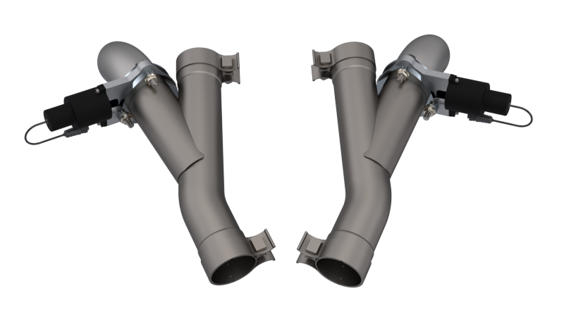 QTP 2018+ Jeep Grand Cherokee Trackhawk 2.75in 304SS Aggressor Cutout Dual Mid Pipes-thumbmail-1