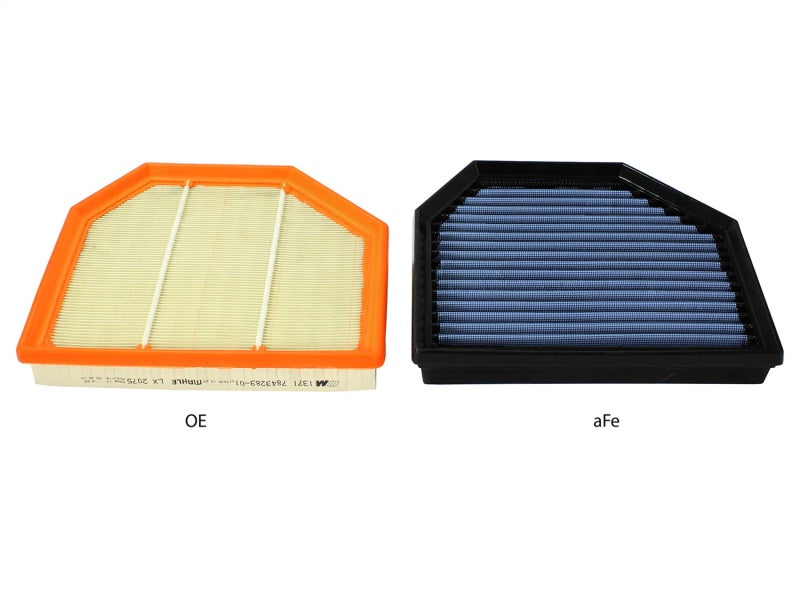 aFe MagnumFLOW OEM Replacement Air Filter PRO 5R 2015 BMW M3/M4 (F80/F82) 3.0L S55 (tt) Qty. 2-thumbmail-3