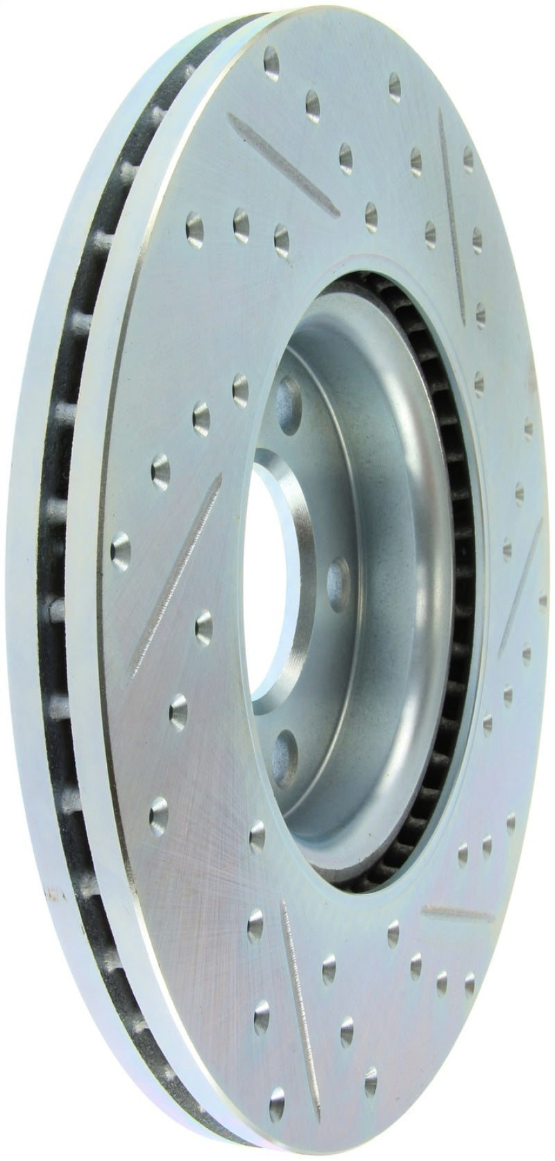 StopTech 07-13 Mazdaspeed3 Sport Slotted & Drilled Front Right Rotor-thumbmail-3
