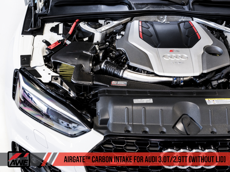 AWE Tuning Audi B9/B9.5 S4/S5/RS5 3.0T Carbon Fiber AirGate Intake w/ Lid-thumbmail-4