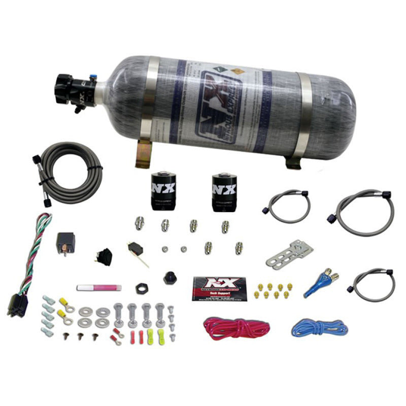 Nitrous Express E85 Universal Single Nozzle Nitrous Kit for EFI w/Composite Bottle-thumbmail-1