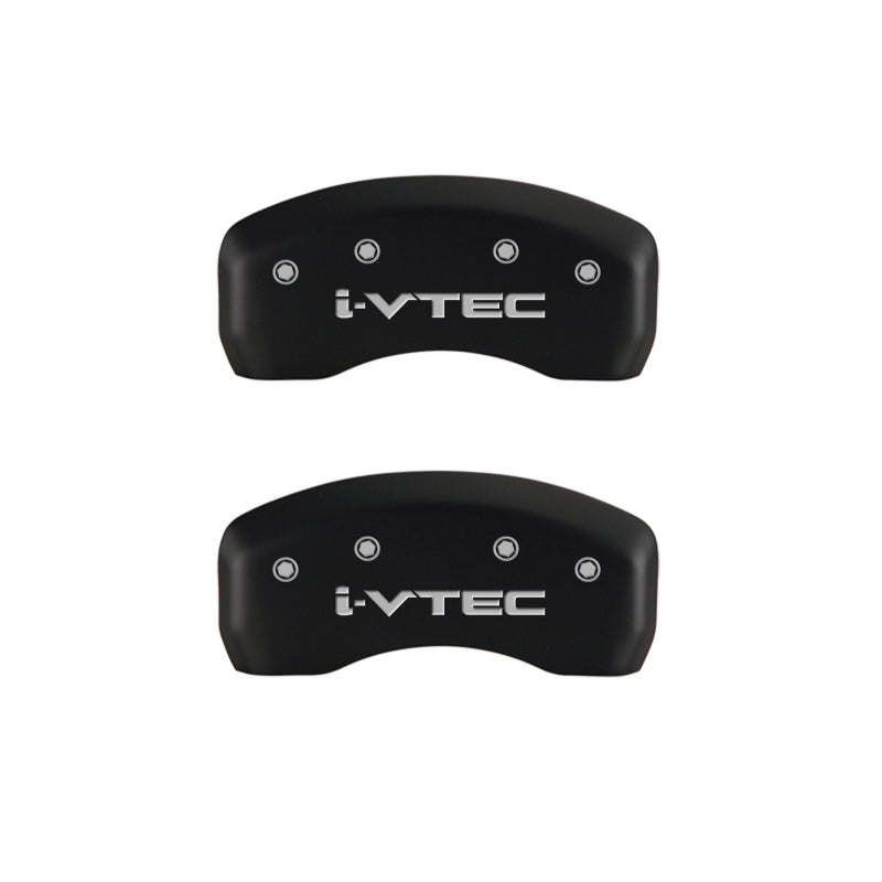 MGP 4 Caliper Covers Engraved Front & Rear i-Vtec Red finish silver ch-thumbmail-5