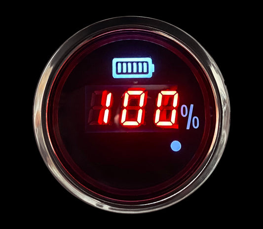 Prosport 2-1/16" Waterproof Digital Golf Cart state of Charge Meter 36/48 Volt