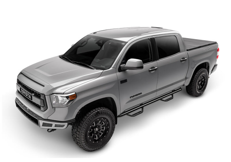 N-Fab Nerf Step 15-17 GMC - Chevy Canyon/Colorado Crew Cab 5ft Bed - Gloss Black - W2W - 3in-thumbmail-4