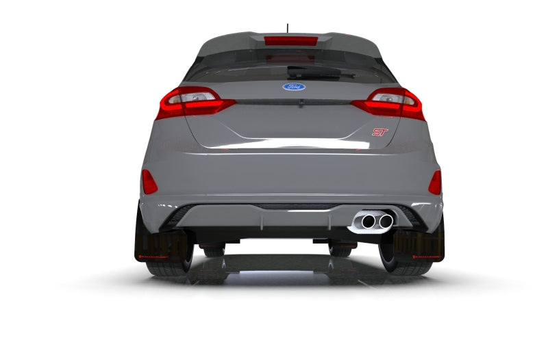 Rally Armor 18-22 Ford Fiesta ST MK8 Black UR Mud Flap w/ Dark Grey Logo-thumbmail-1