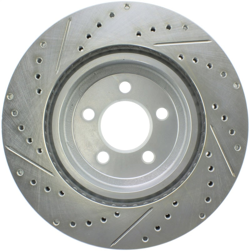 StopTech Select Sport 10-14 Dodge Challenger Drilled and Slotted Front Left Brake Rotor-thumbmail-2