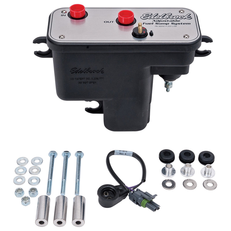Edelbrock Fuel System Universal Fuel Sump Module Adjustable Fuel Sump Tank Only 255 LPH-thumbmail-2