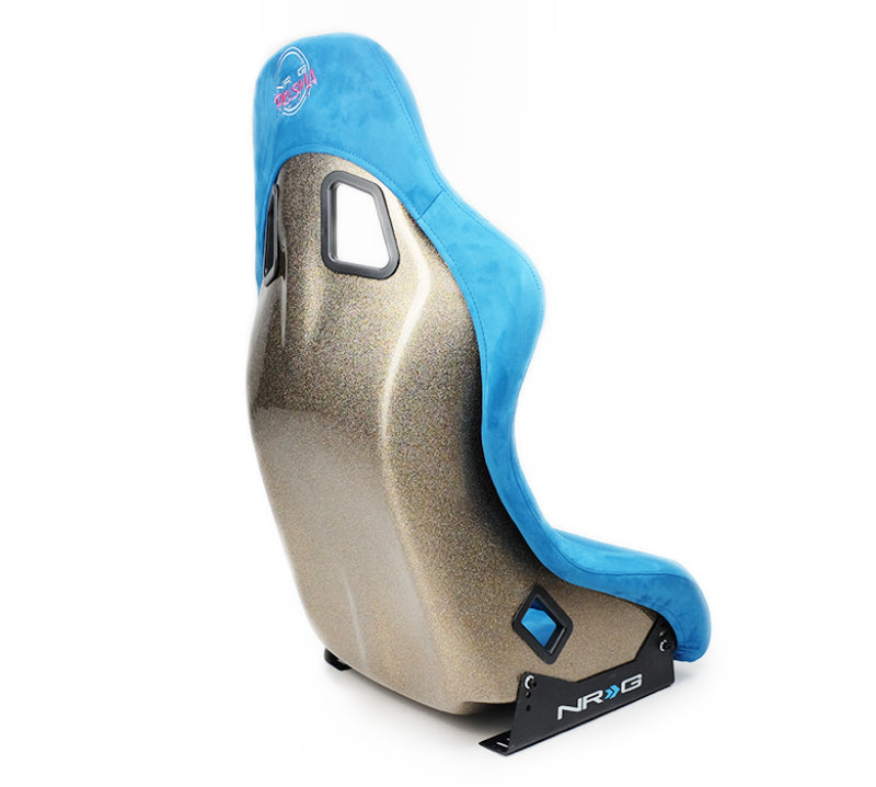 NRG FRP Bucket Seat ULTRA Edition - Medium (Blue Alcantara/Pearlized Back)-thumbmail-2