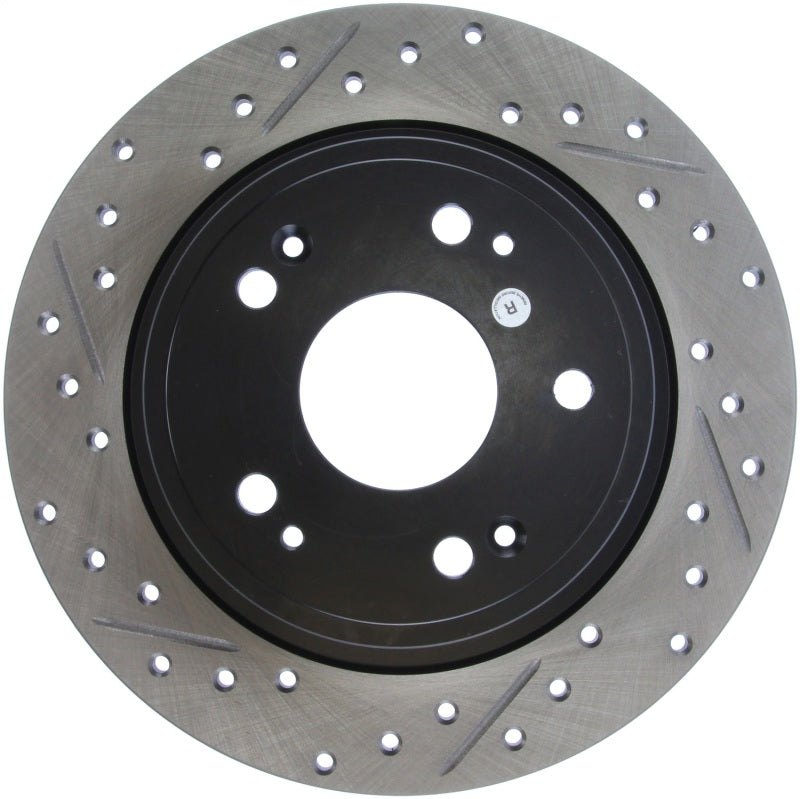 StopTech 09-10 Acura TSX / 08-10 Honda Accord Coupe/05-10 Sedan Right Rear Slotted & Drilled Rotor-thumbmail-4
