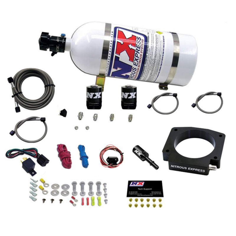 Nitrous Express 15-17 Ford Mustang GT350 5.2L Nitrous Plate Kit w/10lb Bottle-thumbmail-2