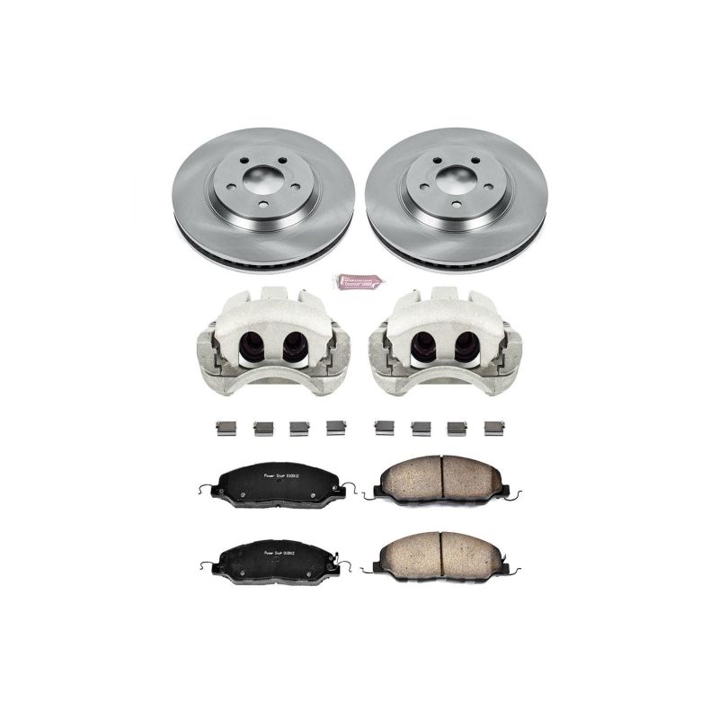 Power Stop 11-14 Ford Mustang Front Autospecialty Brake Kit w/Calipers-thumbmail-1