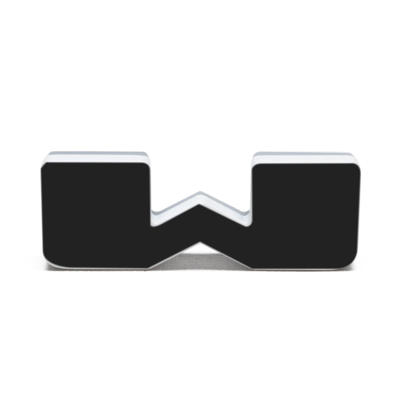 ORACLE Lighting Universal Illuminated LED Letter Badges - Matte Black Surface Finish - W-thumbmail-2