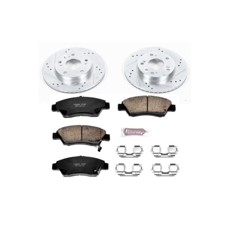 Power Stop 13-15 Acura ILX Front Z23 Evolution Sport Brake Kit-thumbmail-1