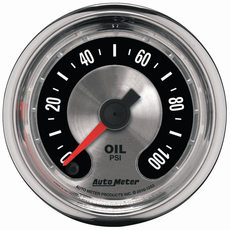 Autometer American Muscle 52mm Full Sweep Electric 0-100 PSI Oil Pressure Gauge-thumbmail-1