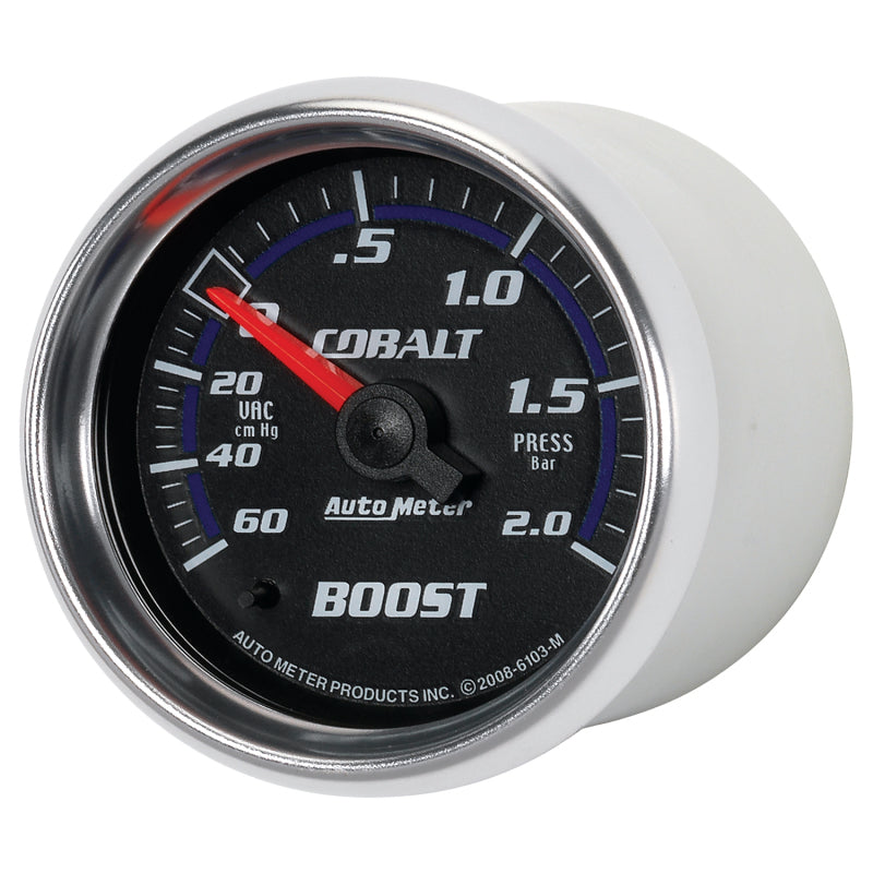 Autometer Cobalt 52mm 2 BAR Mechanical Boost Gauge-thumbmail-2