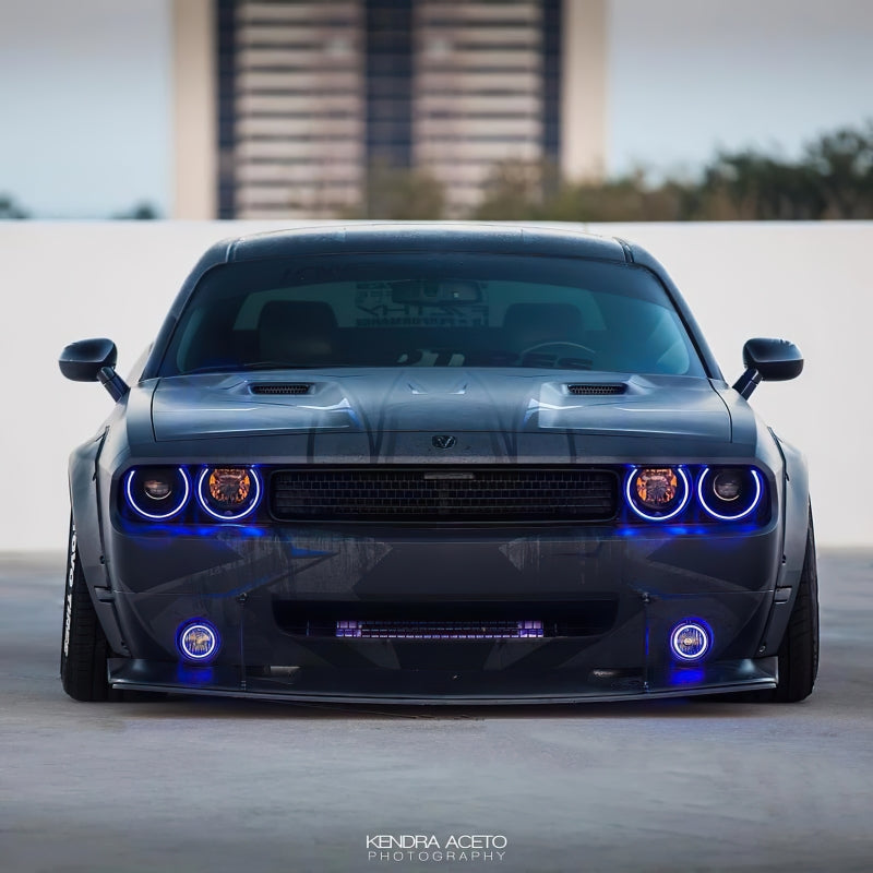 Oracle 08-14 Dodge Challenger Dynamic Surface Mount Headlight/Fog Light Halo Kit COMBO - ColorSHIFT-thumbmail-7