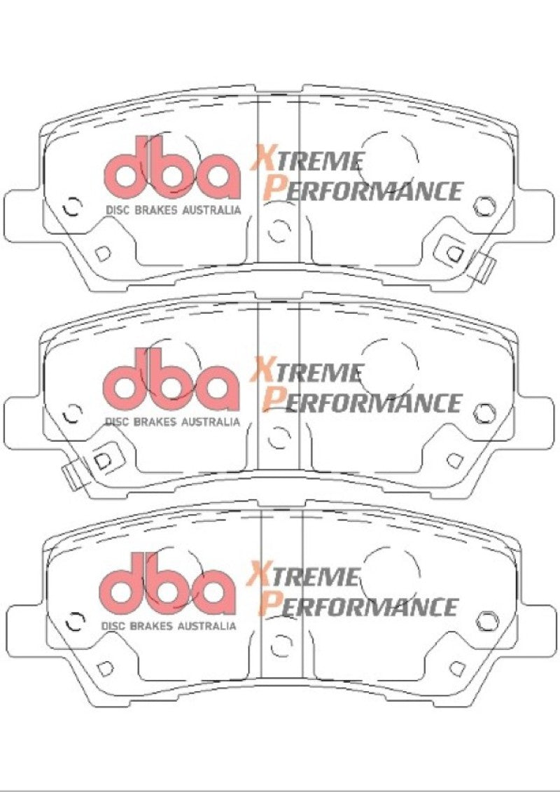 DBA 15-17 Ford Mustang GT V8 w/Brembo Brakes XP650 Rear Brake Pads-thumbmail-5