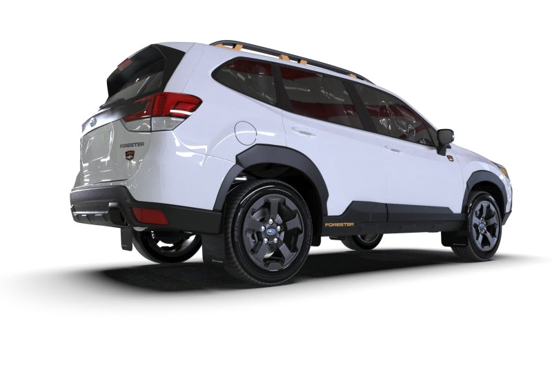 Rally Armor 2022 Subaru Forester (Incl. Wilderness) Black UR Mud Flap w/ Grey Logo-thumbmail-1