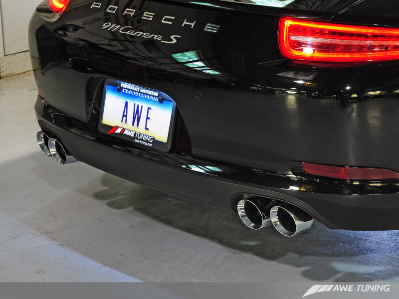 AWE Tuning Porsche 991 SwitchPath Exhaust for Non-PSE Cars Chrome Silver Tips-thumbmail-7
