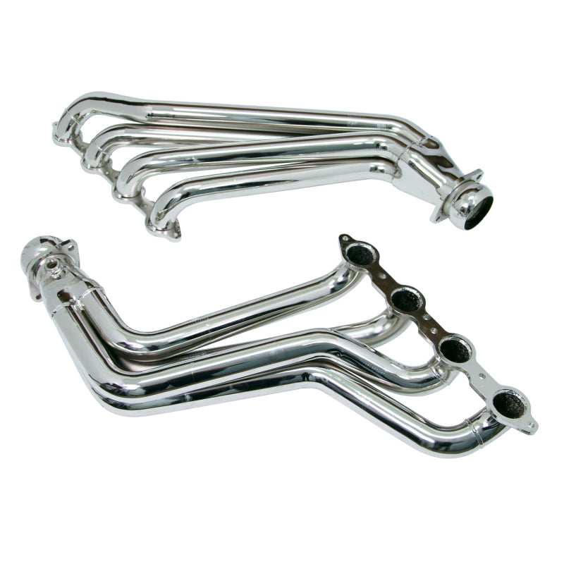 BBK 10-15 Camaro LS3 L99 Long Tube Exhaust Headers With Converters - 1-3/4 Chrome-thumbmail-6