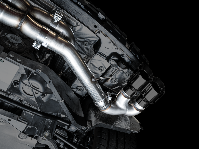 AWE Tuning 2020 Chevrolet Corvette (C8) Track Edition Exhaust - Quad Diamond Black Tips-thumbmail-3