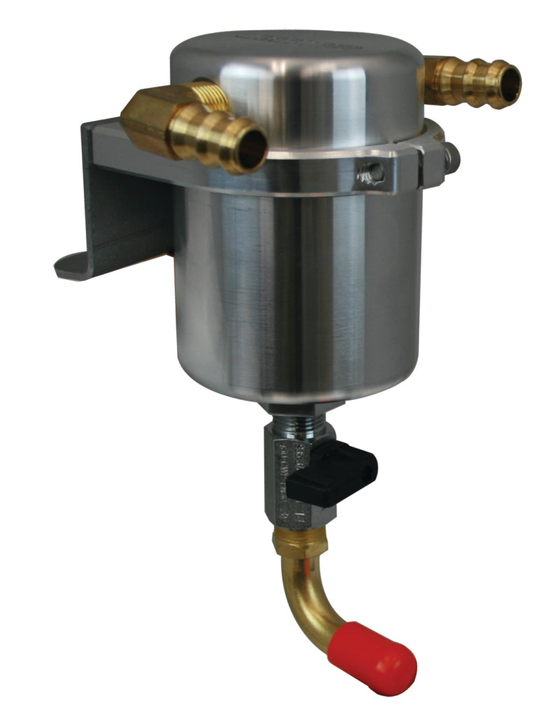 Moroso 11-14 Ford F-150 EcoBoost/5.0L Air/Oil Separator Catch Can - Large Body - Billet Aluminum-thumbmail-1