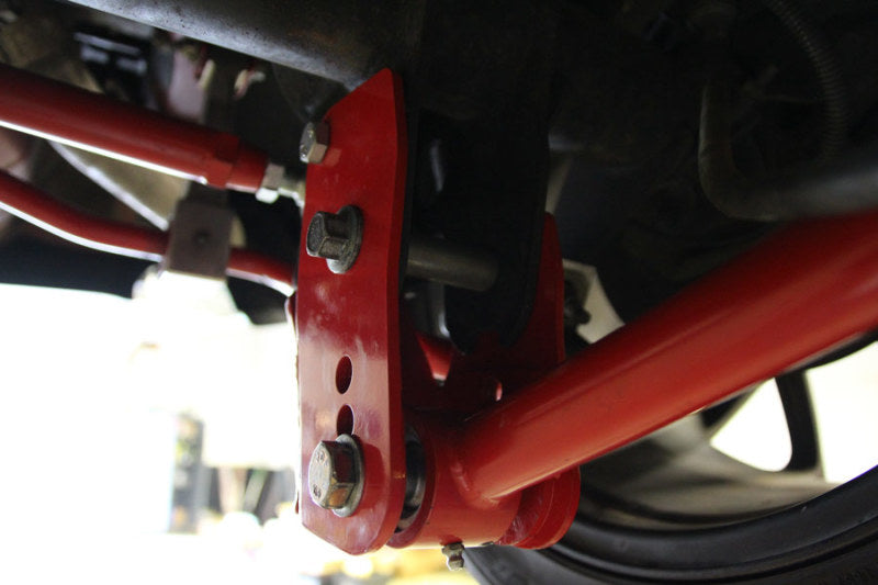 UMI Performance 05-14 Ford Mustang Rear Control Arm Relocation Brackets- Bolt In-thumbmail-2