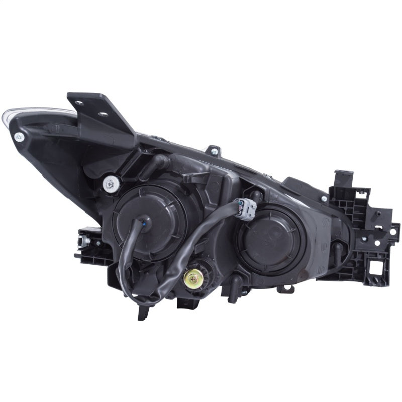ANZO Projector Headlights With Halo Black w/Amber 14-17 Mazda 3-thumbmail-4