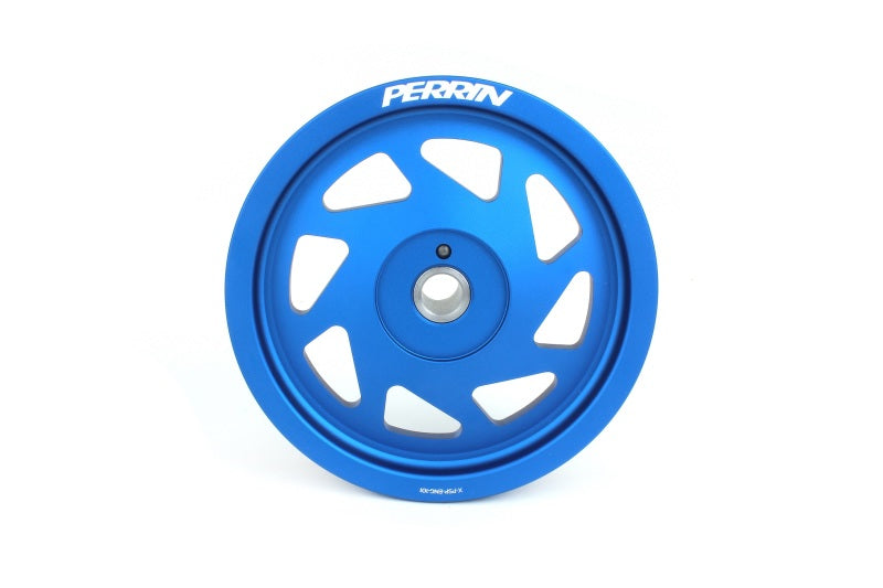 Perrin 19-21 Subaru WRX / 16-18 Forester Lightweight Crank Pulley (FA/FB Engines w/Large Hub) - Blue-thumbmail-1
