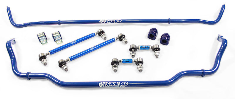 SuperPro 2018 Kia Stinger Base Front / Rear 24mm F/18mm R Adjustable Sway Bar and Link Set-thumbmail-1