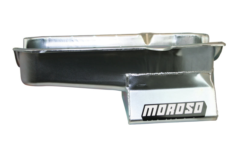 Moroso 86-Up Chevrolet Small Block (w/1 Piece Rear Main Seal) Wet Sump 7qt 8.25in Steel Oil Pan-thumbmail-1