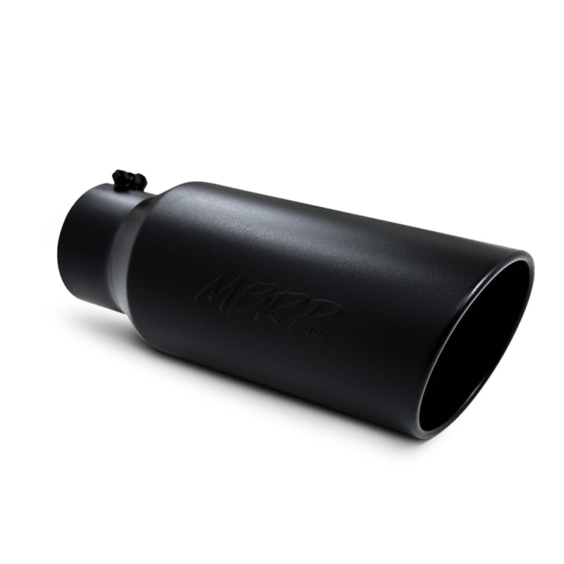 MBRP Universal Tip 7in O.D. Rolled End 5in inlet 18in length Black-thumbmail-1