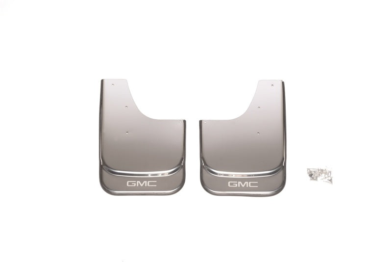 Putco Universal MudFlaps w/ GMC Logo Etching - Set of 2 - (14.60in x 11.5in)-thumbmail-1