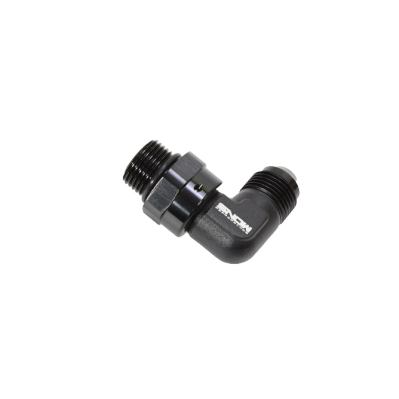 Snow -8 ORB to -8AN 90 Degree Swivel Fitting (Black)-thumbmail-1