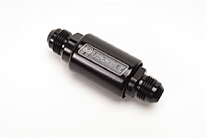 Russell Performance Black Anodized (3-1/4in Length 1-1/4in dia. -8 male inlet/outlet)-thumbmail-2