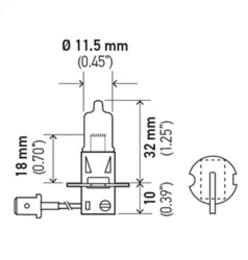 Hella Bulb H3 12V 55W Pk22S T325 +50-thumbmail-4
