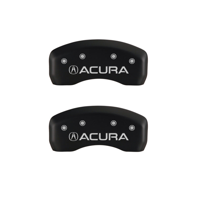 MGP 4 Caliper Covers Engraved Front & Rear Acura Red finish silver ch-thumbmail-4
