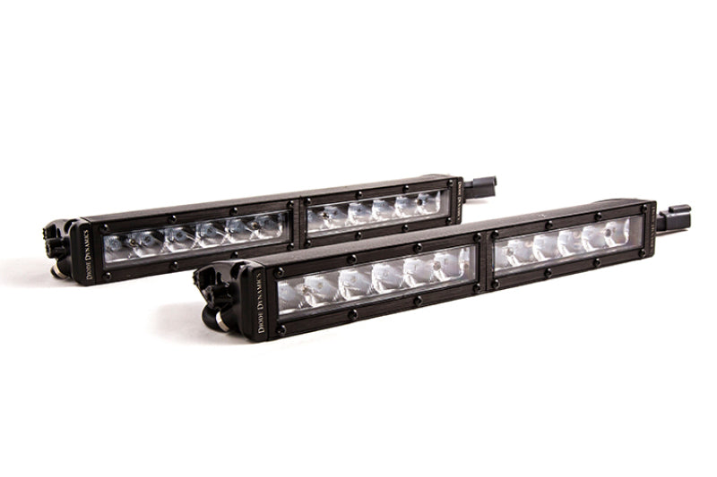 Diode Dynamics 12 In LED Light Bar Single Row Straight Clear Driving (Pair) Stage Series-thumbmail-1