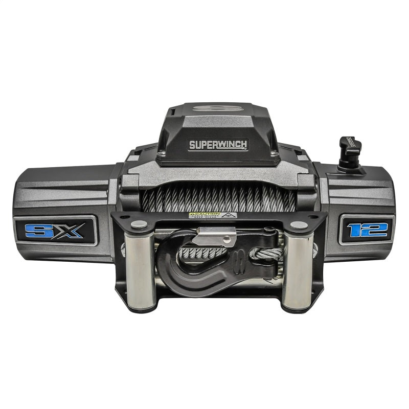 Superwinch 12000 LBS 12V DC 3/8in x 85ft Wire Rope SX 12000 Winch - Graphite-thumbmail-2