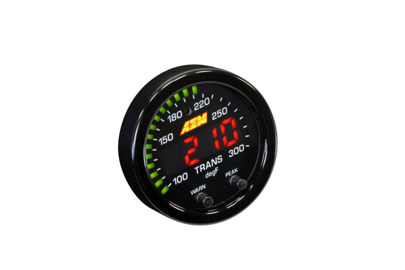 AEM X-Series Temperature 100-300F Gauge Kit (ONLY Black Bezel and Water Temp. Faceplate)-thumbmail-2