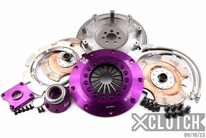 XClutch 07-17 Mitsubishi Lancer EVO X 2.0L 8in Twin Solid Ceramic Clutch Kit-thumbmail-1