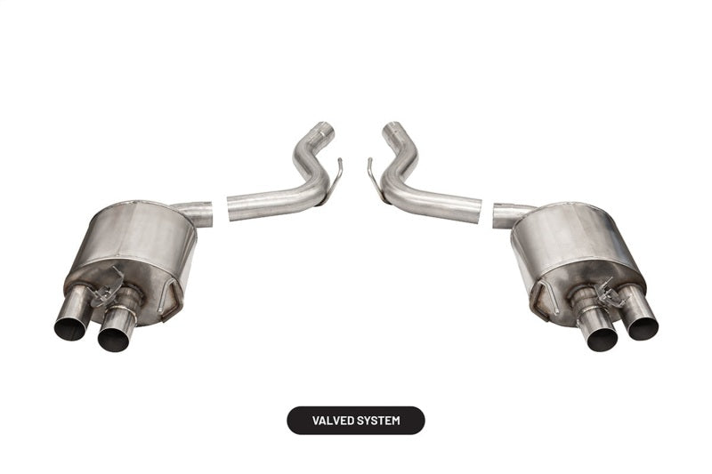 Corsa 2015-2020 Ford Mustang GT350/R 5.2L V8 Dual Rear Axle-Back- Stainless Dual Rear Exit-thumbmail-1