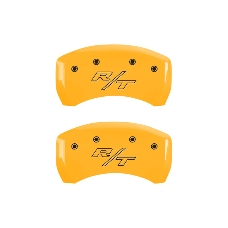 MGP 4 Caliper Covers Engraved Front & Rear Cursive/Charger Black finish silver ch-thumbmail-4
