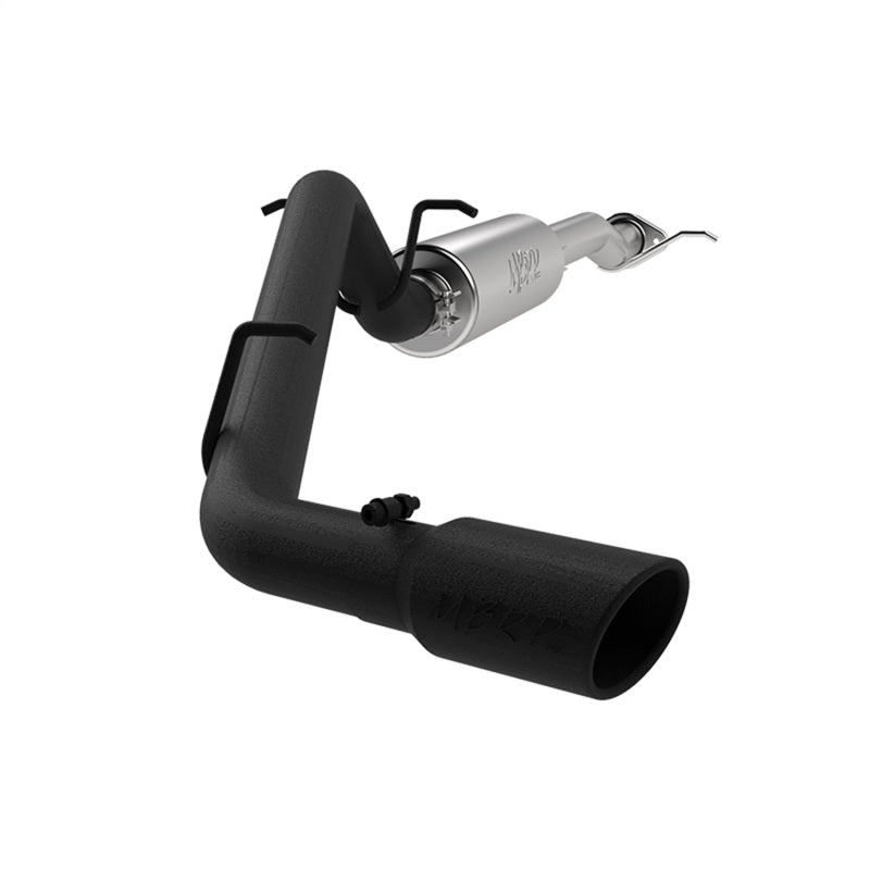 MBRP 17+ Chevrolet Colorado 2.5L/3.6L 3in Cat Back Single Side Exit w/ 4in Tip - Back Coated-thumbmail-2