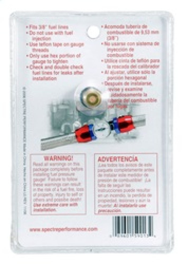 Spectre Fuel Pressure Gauge 0-15psi-thumbmail-4